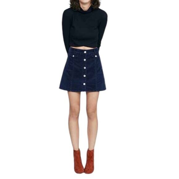 BDG Dresses & Skirts - BDG BLUE mini Corduroy Skirt Size 4